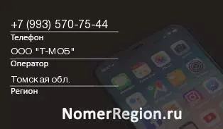 Кто звонил с 9935707544 - регион и оператор